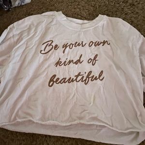 Long sleeve crop top